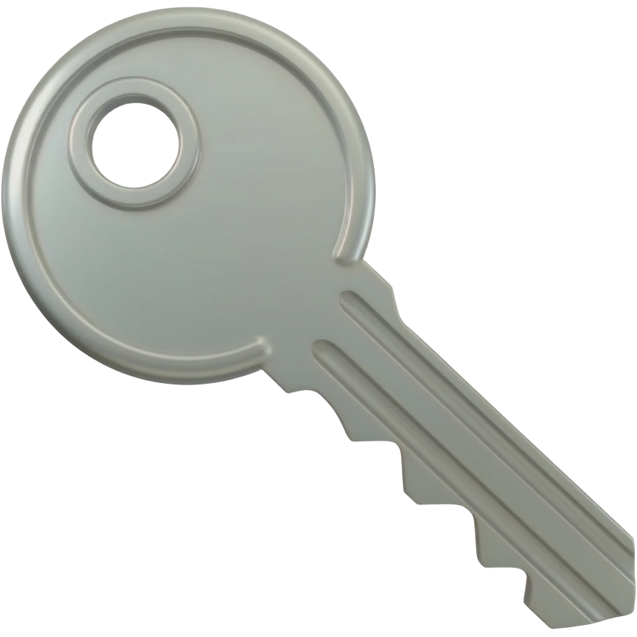 3d key emoji