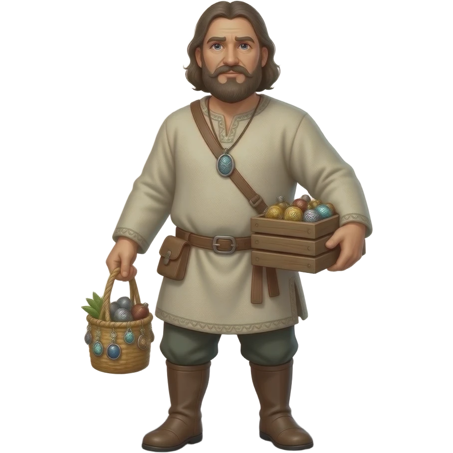 vendedor ambulante de productos elaborados medieval emoji