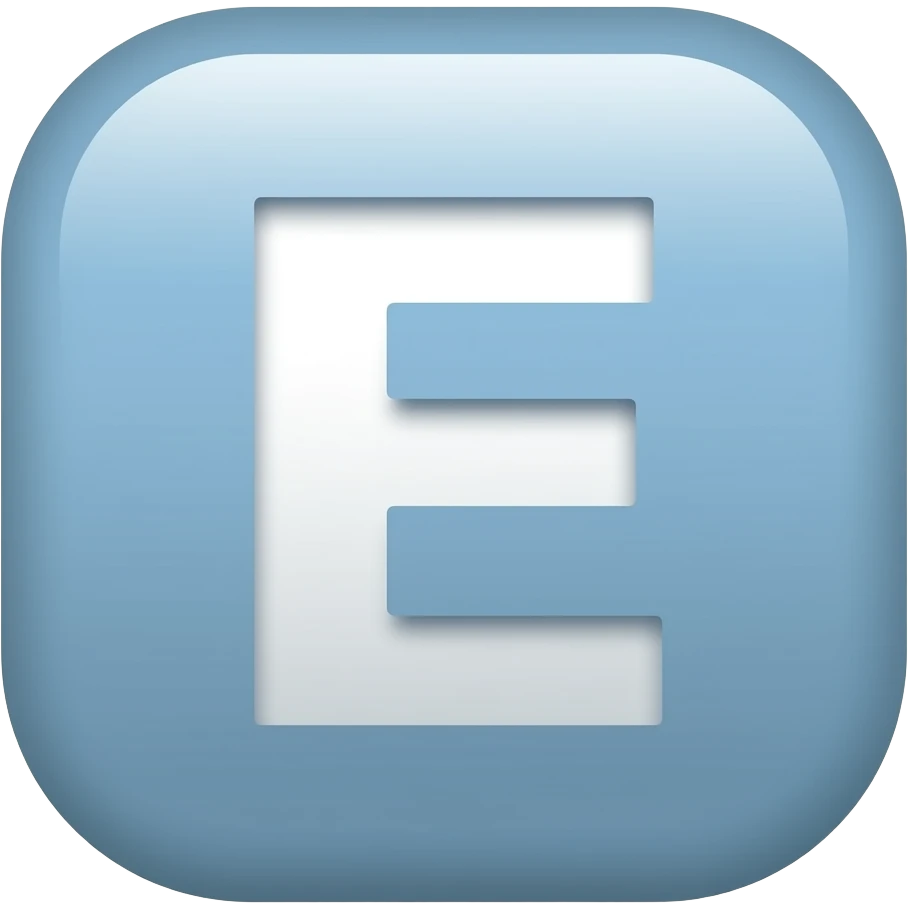 LETTER E emoji
