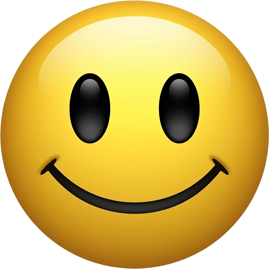 a slightly smiley face emoji