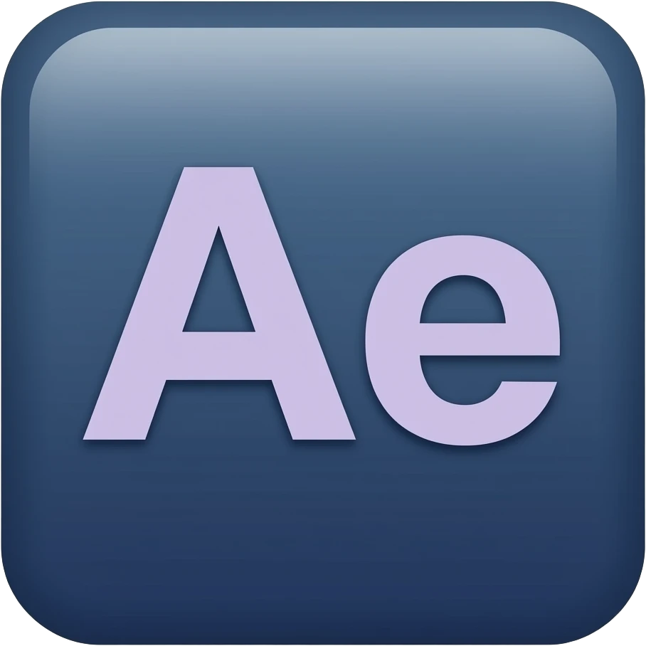 Light Purple Ae texts with dark blue background emoji
