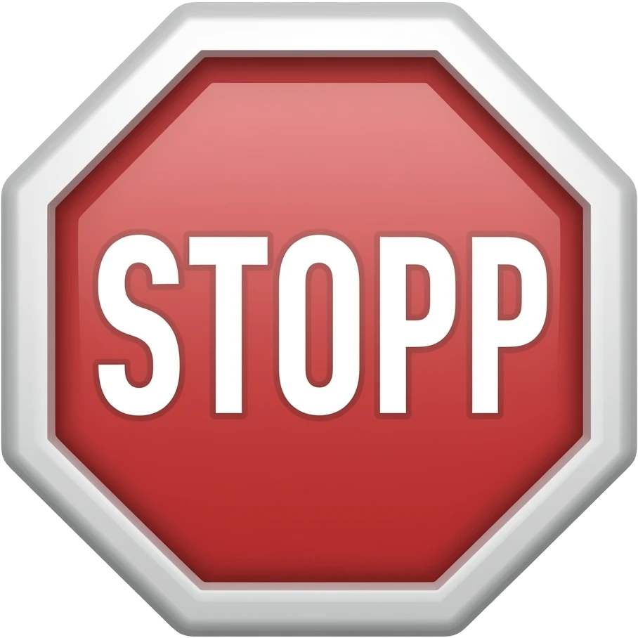 stop emoji