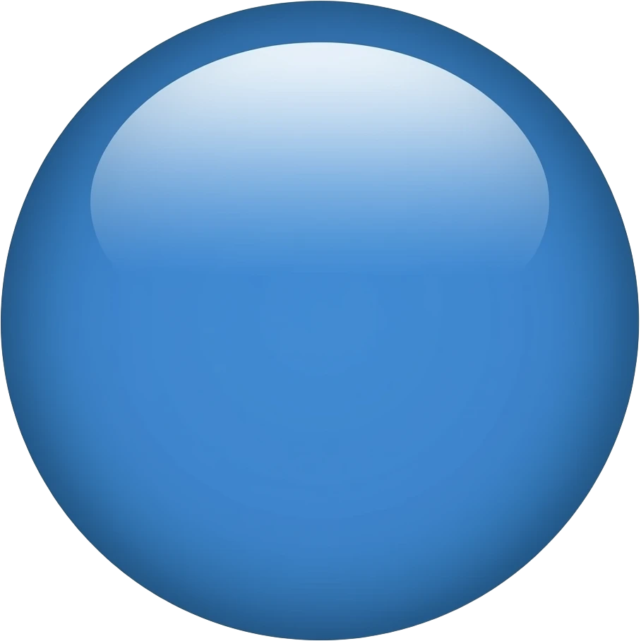 Ultramarine blue circle emoji