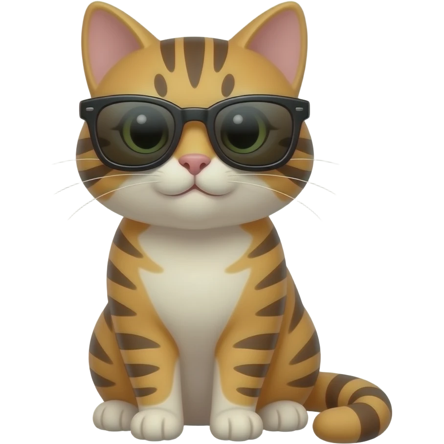 Cat wearing sunglasses emoji