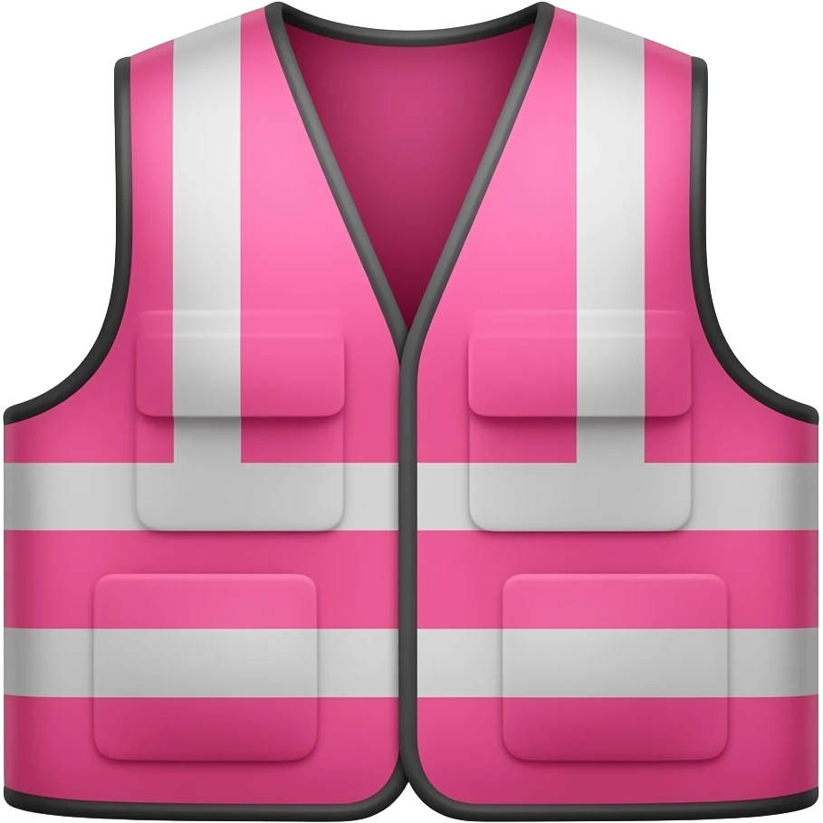 pink safety vest emoji