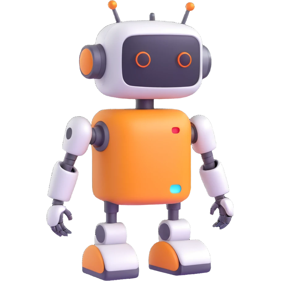 Cute Robot assistant emoji