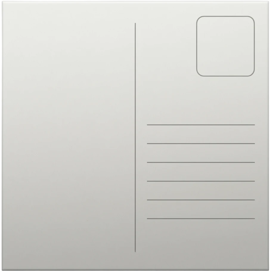 blank postcard emoji