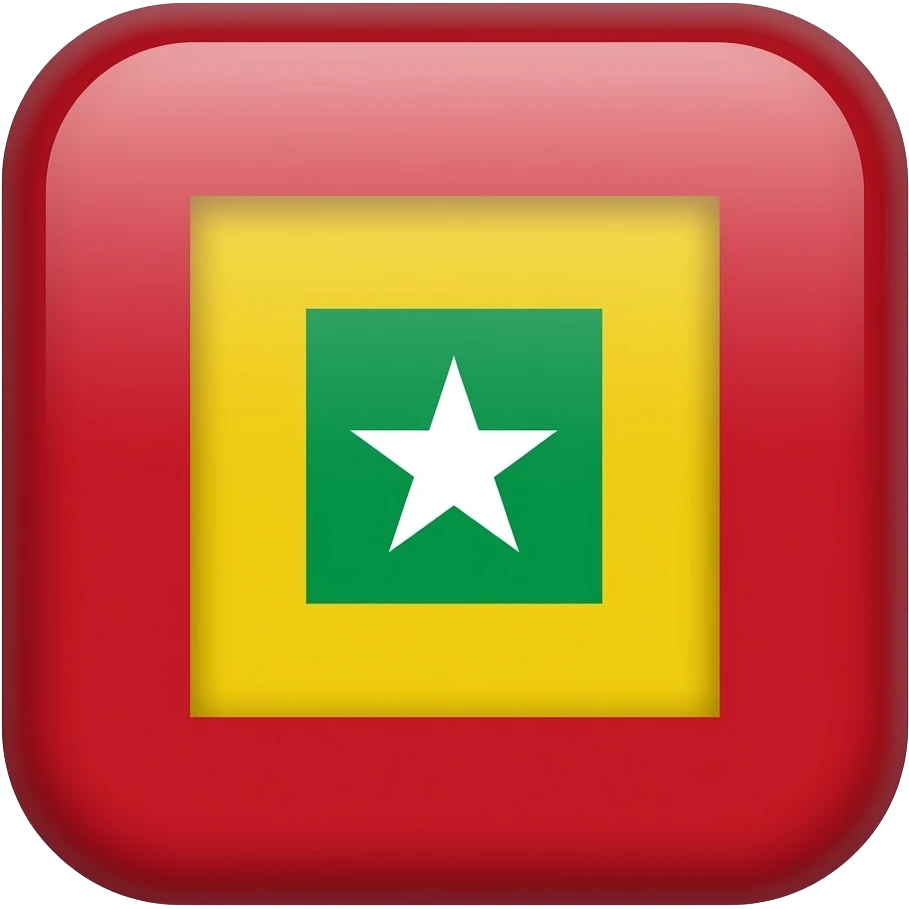 Barranquilla flag pic  is small green square inside to yellow mediun square inside to big red square and a white star in the middle of green square o emoji