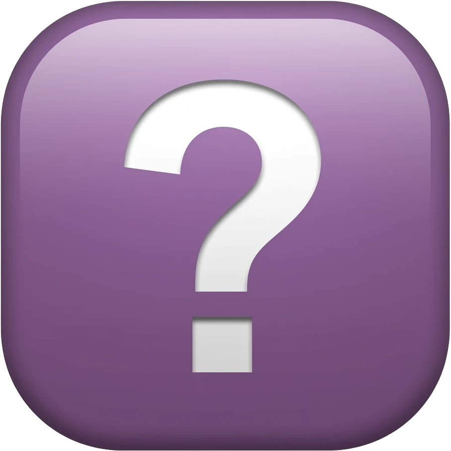 create a bold colors question mark emoji