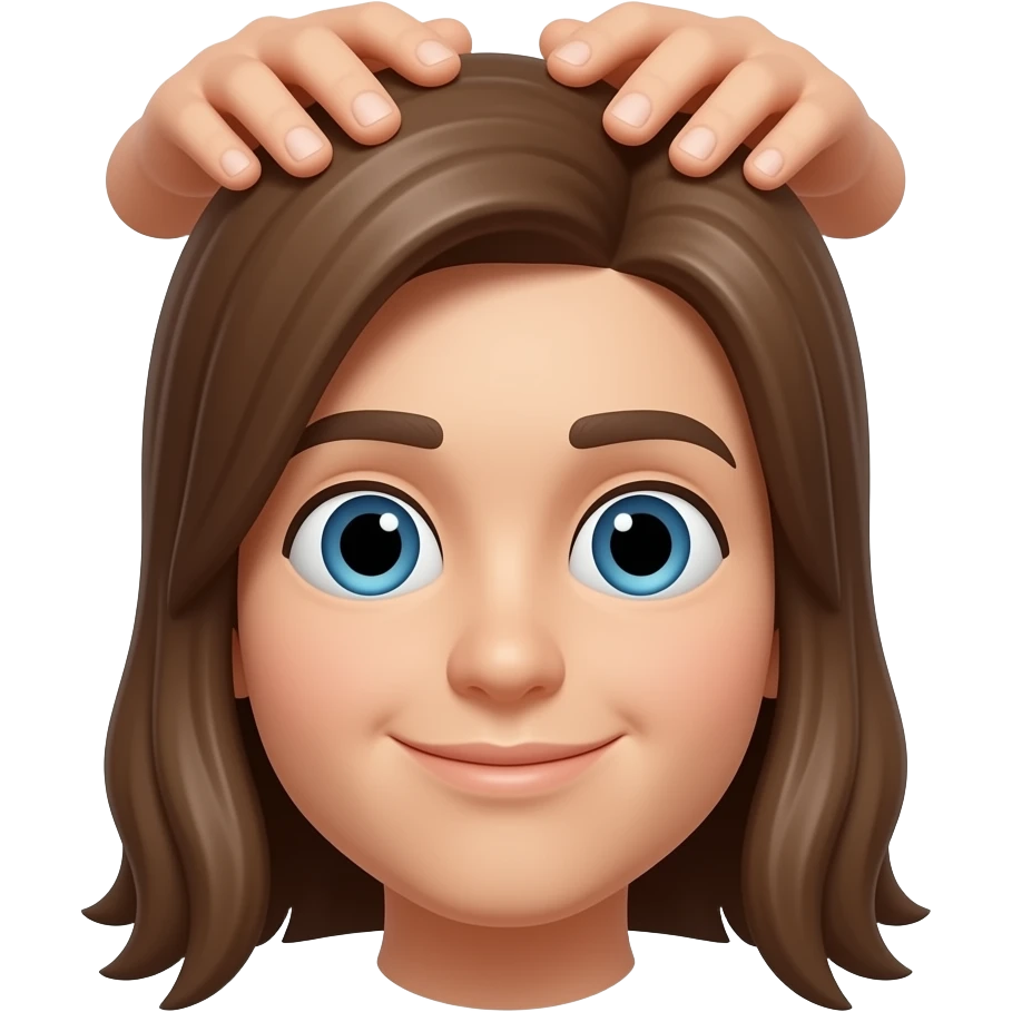 머리 위에 얹혀진 손 두개 emoji