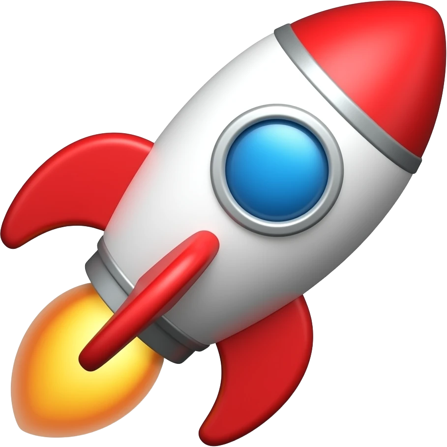 toy rocket emoji