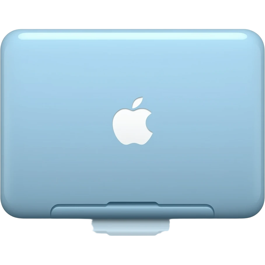 baby blue macbook emoji