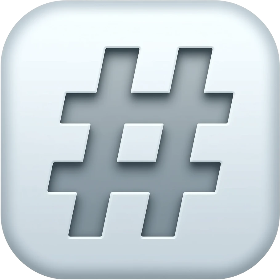 hashtag emoji