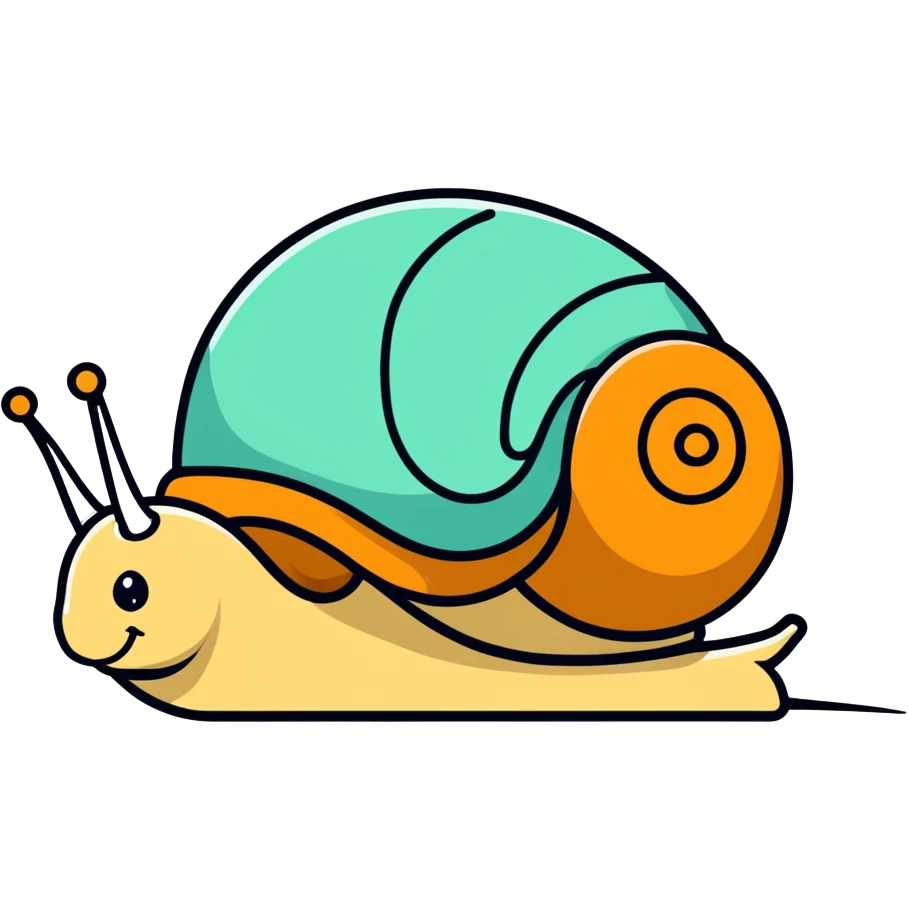 snail with a bow emoji