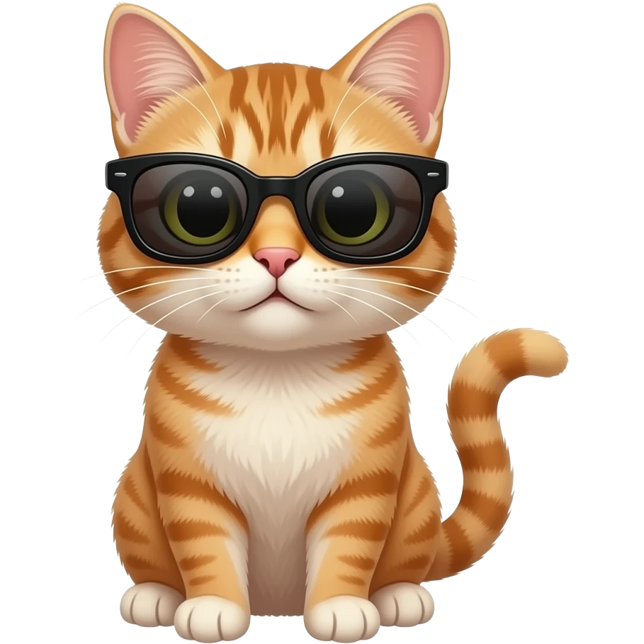 Cat wearing sunglasses emoji