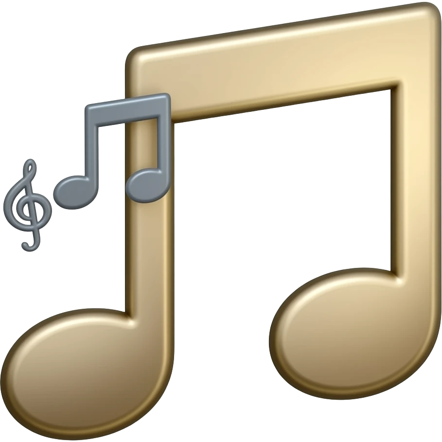[Musical notes vector emoji