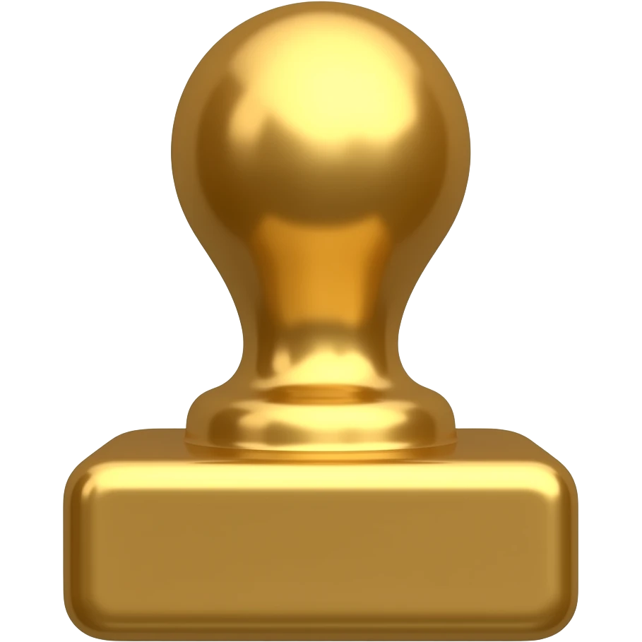 Verificado de oro brillante emoji