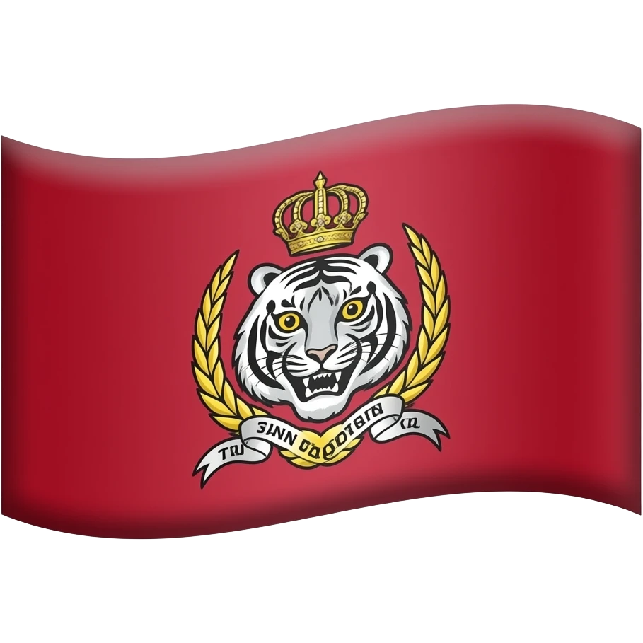 tamil tigers redflag with tiger in middle emoji