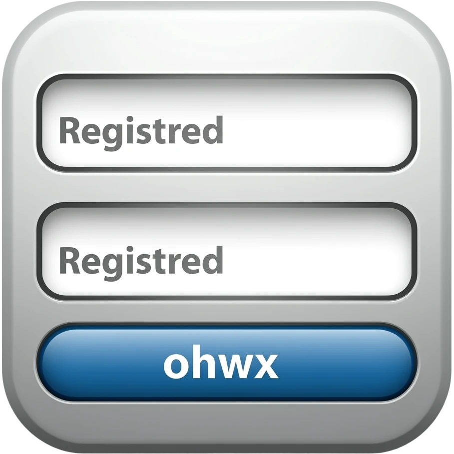 Registration button emoji