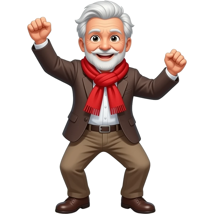 Old man dancing emoji