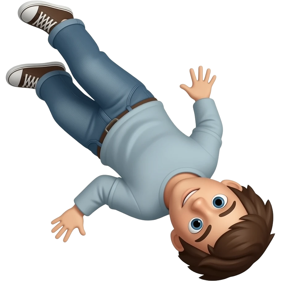 Falling down emoji