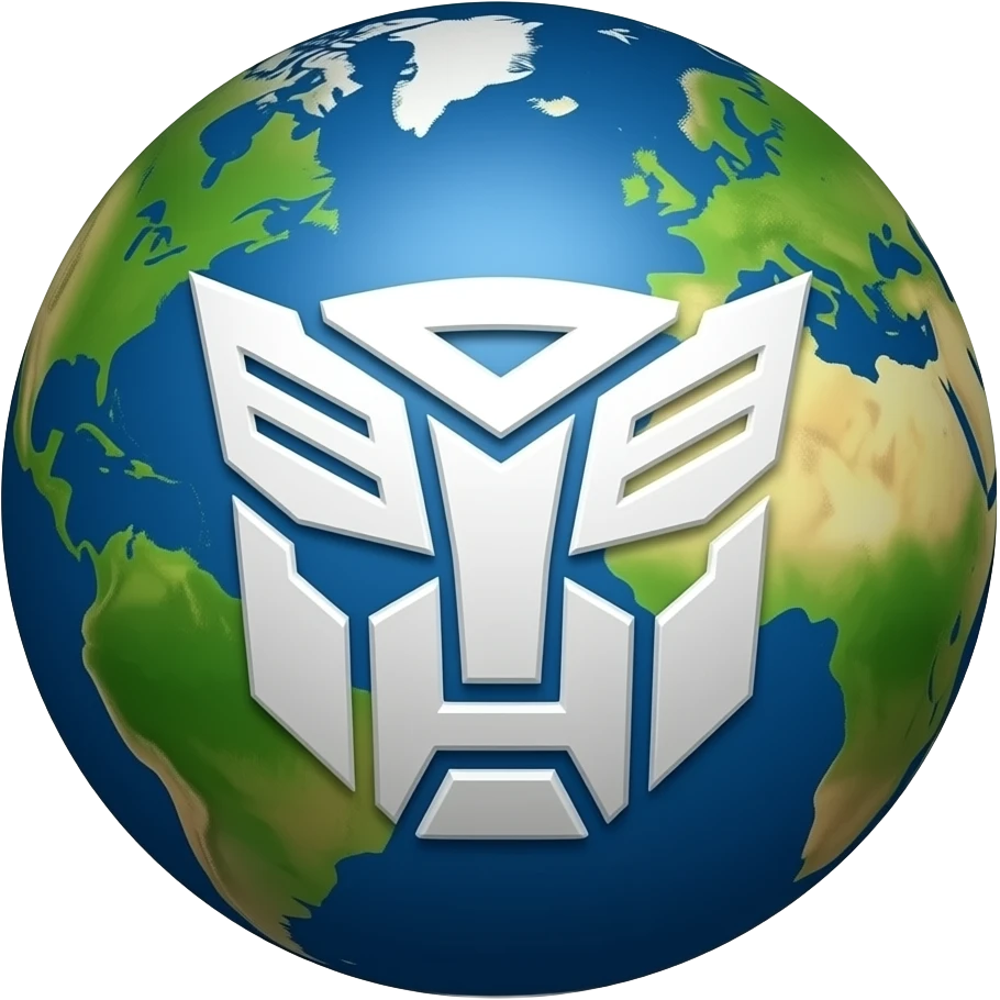 Cibertron optimus prime planet ball emoji