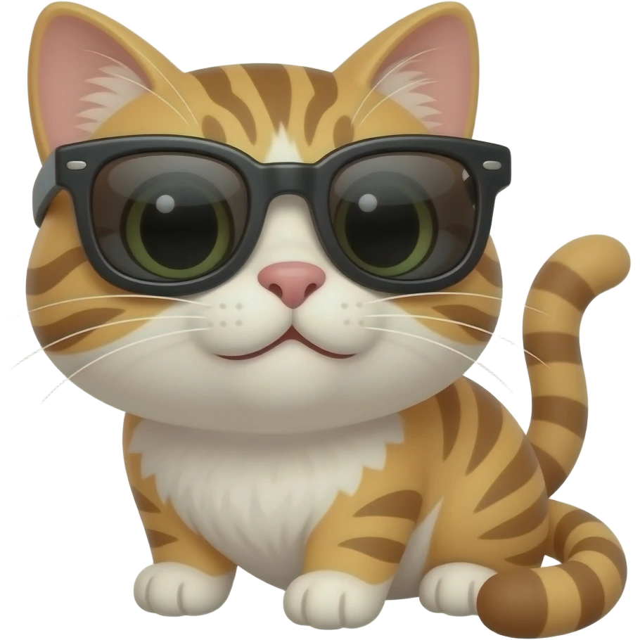 Cat wearing sunglasses emoji