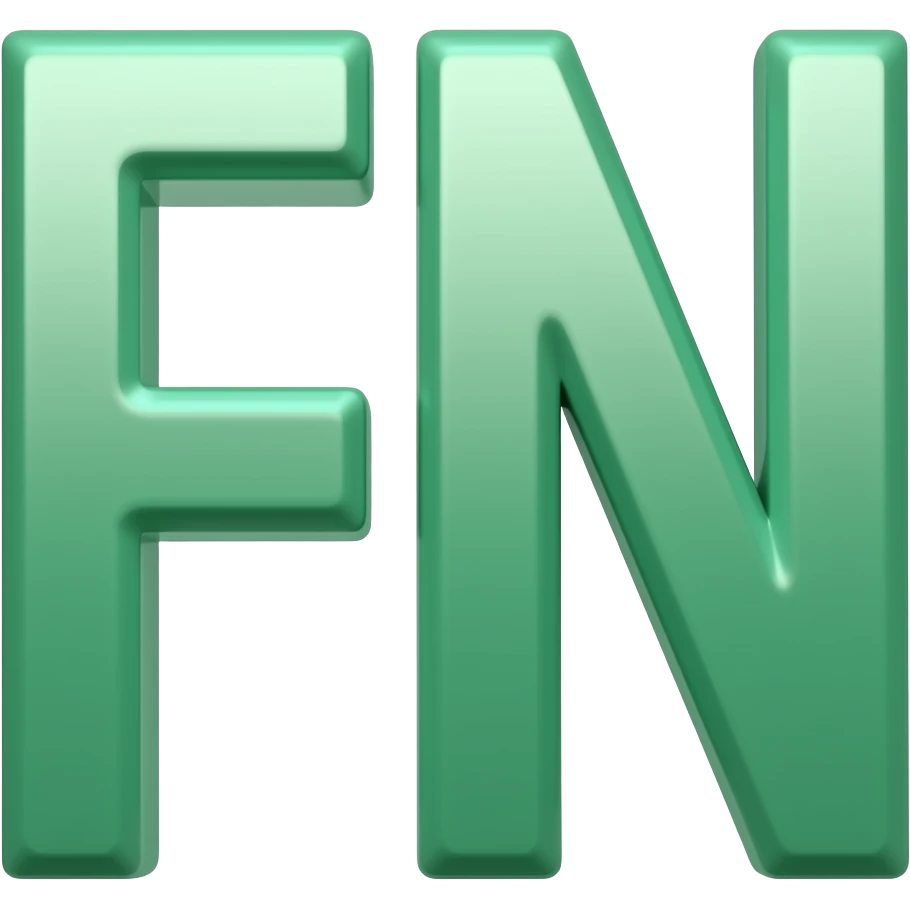 The words(green FN) emoji