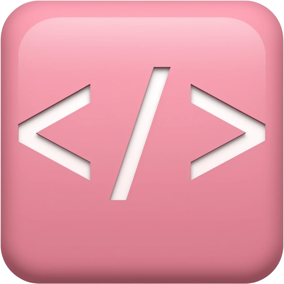 HTML pink emoji