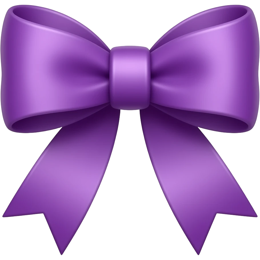 fiocco viola emoji