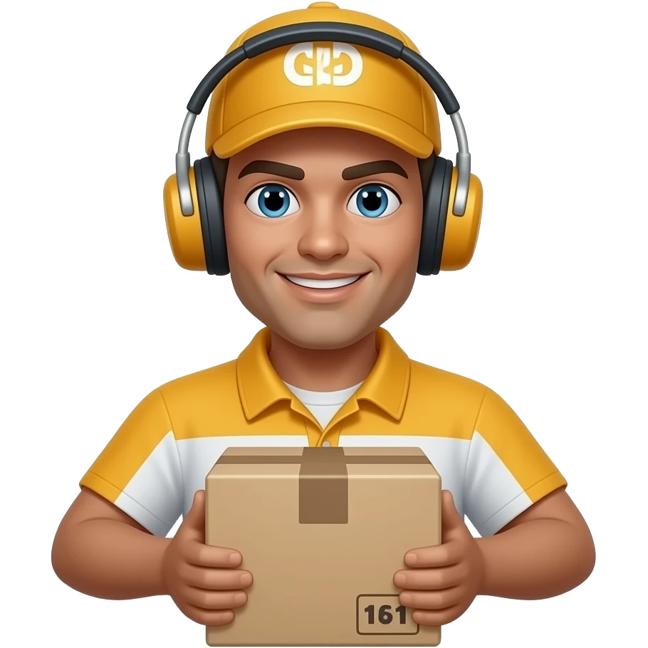 package delivery driver driver emoji
