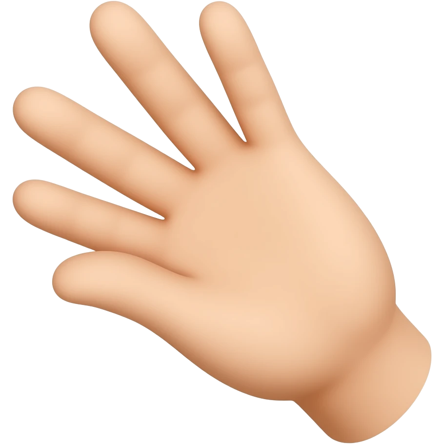 single hand extend emoji