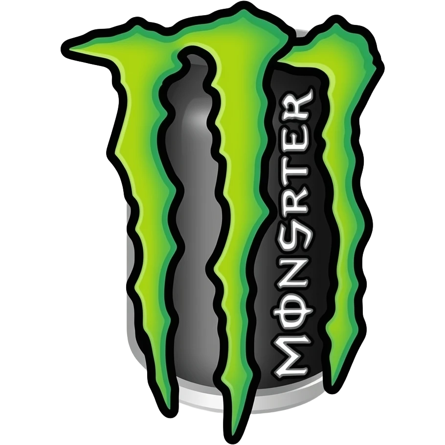Monster drink logo emoji
