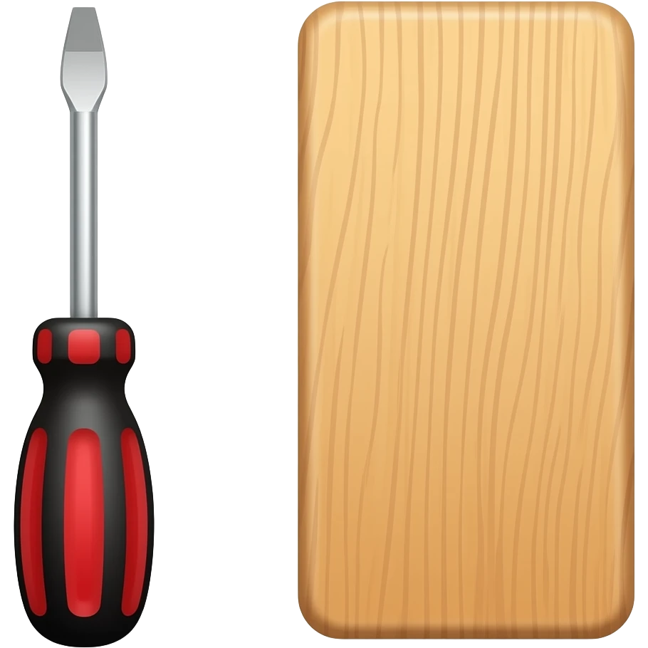 Furniture assembly with tools emoji