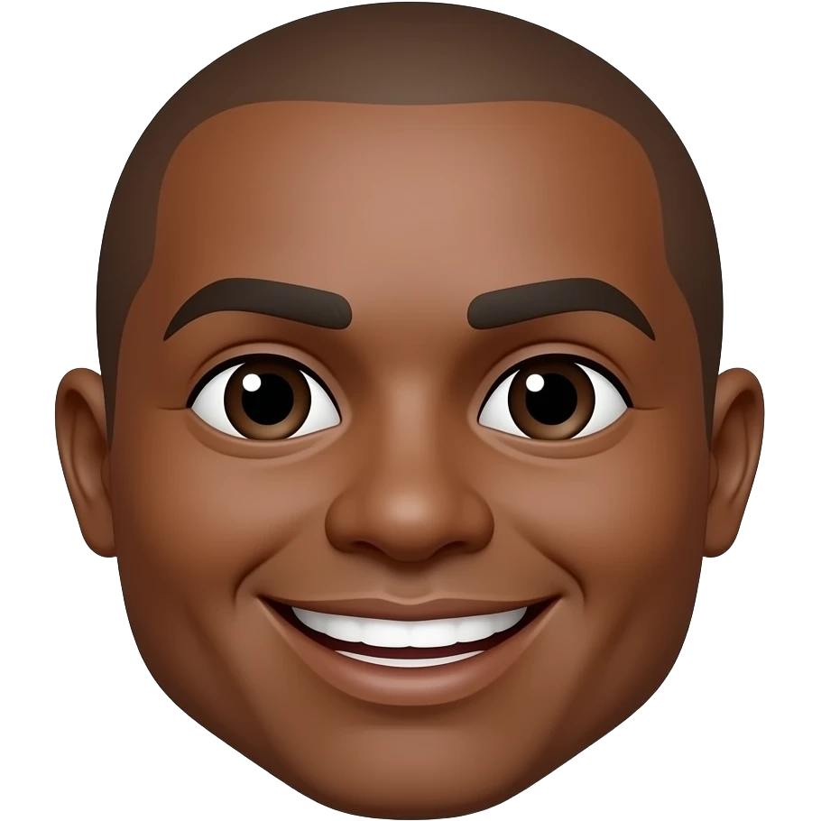 can you make the skin colour of "😊" brown? keep the round chape and the same smile emoji