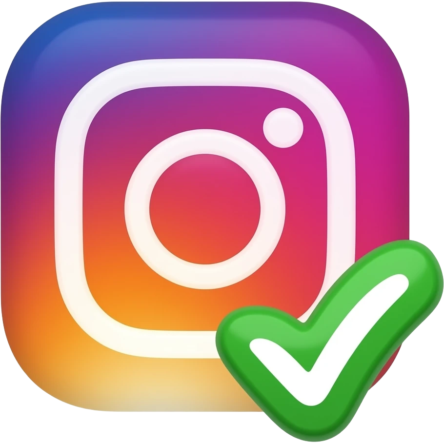 علامة توثيق الأنستا emoji