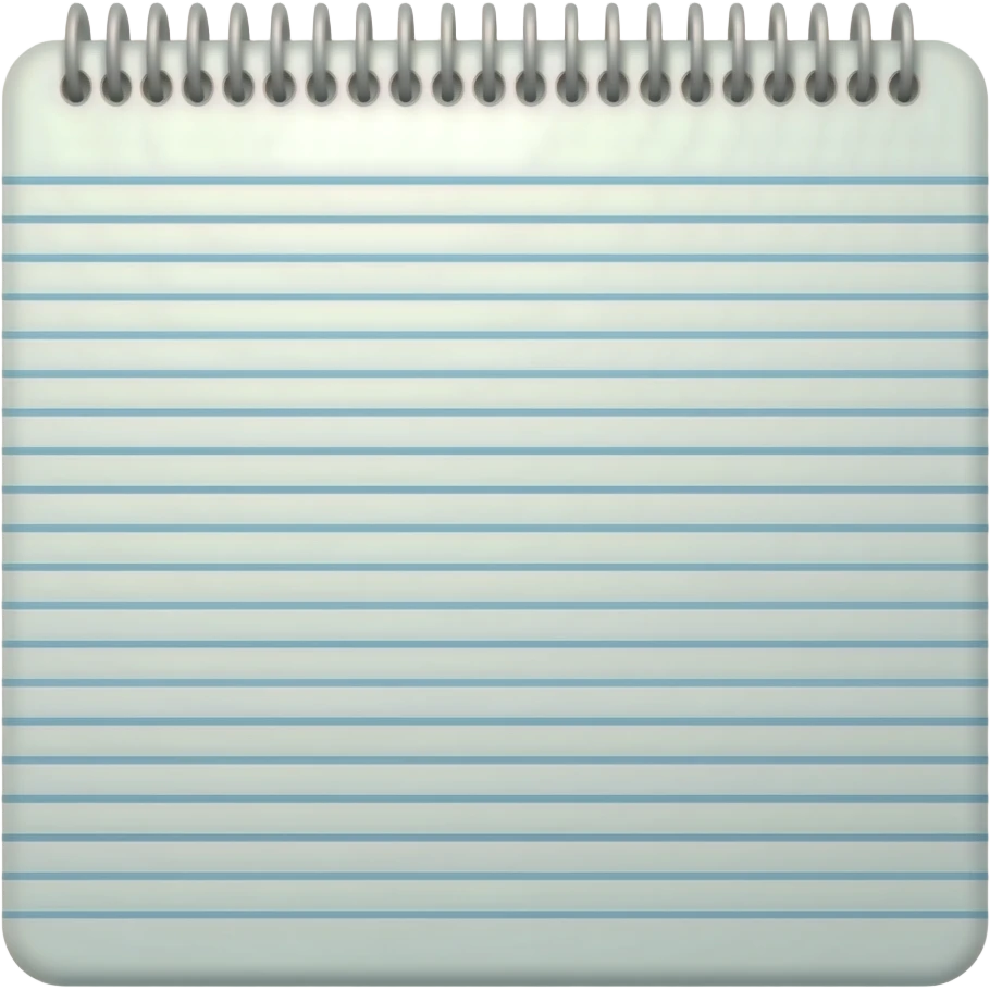 notebook white emoji