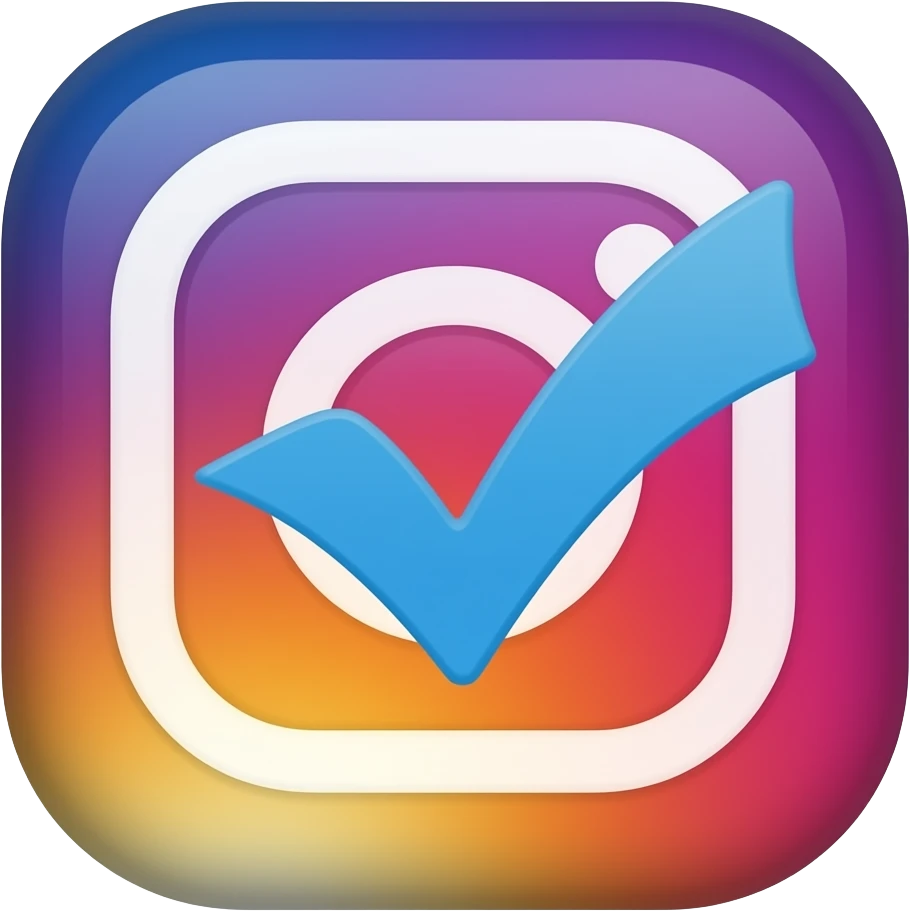 Make a instagram verified blue tick emoji