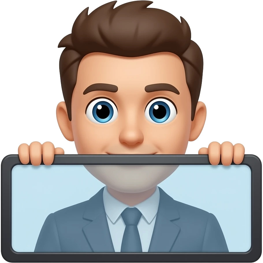 peeking from behind a screen emoji