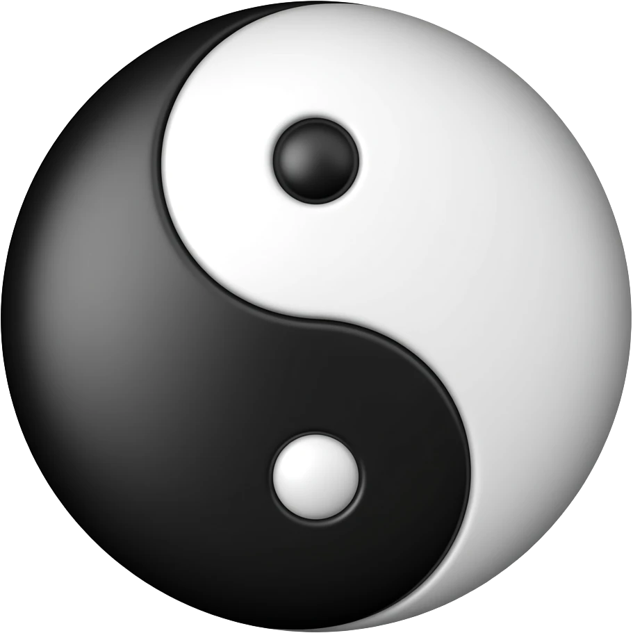 Ying yang emoji