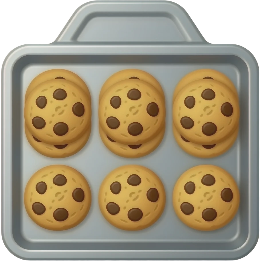 cookies in a robotic tray emoji