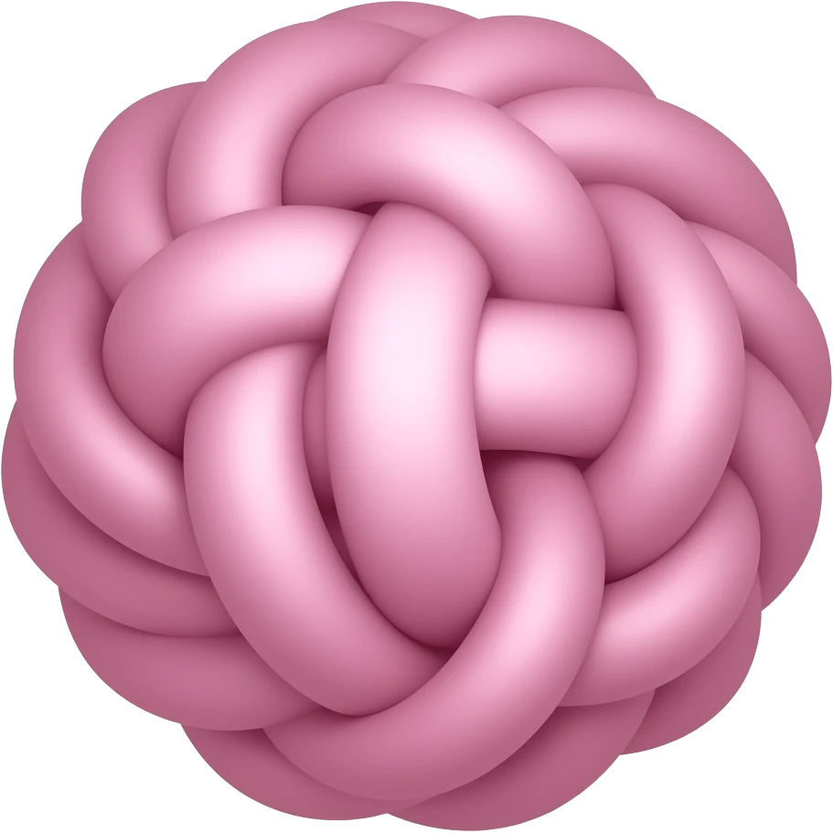 Pink knot emoji