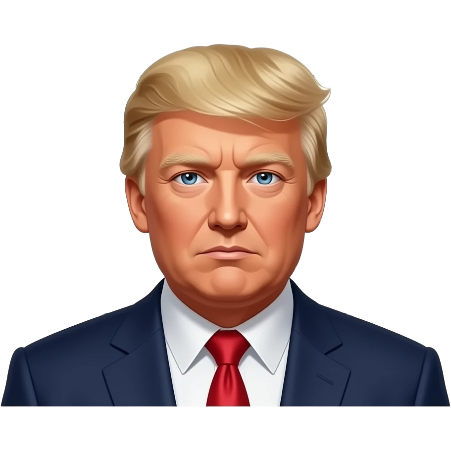 a meme of a mugshot of donald trump with meme text up and down saying "he has a penis ancd he is so fuck i love stuffing bombs in my ass in 9 months ill become pregent- BLLLA🤨😭😫🥳🫥" emoji