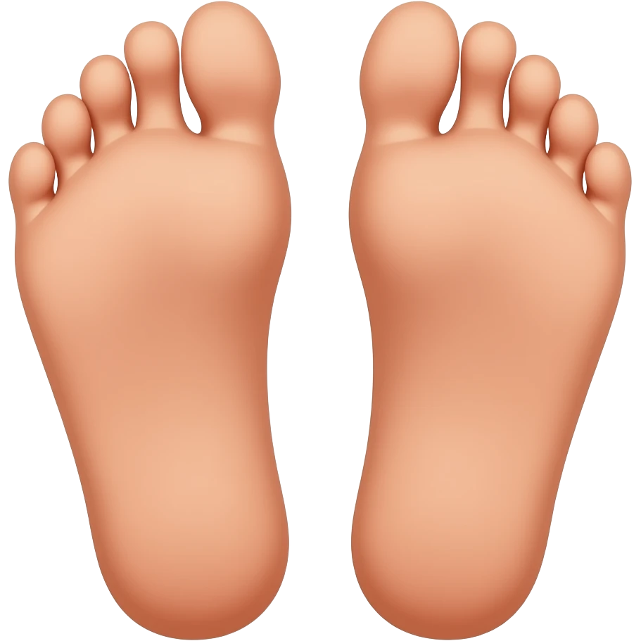Woman sole of the feet bottom view emoji