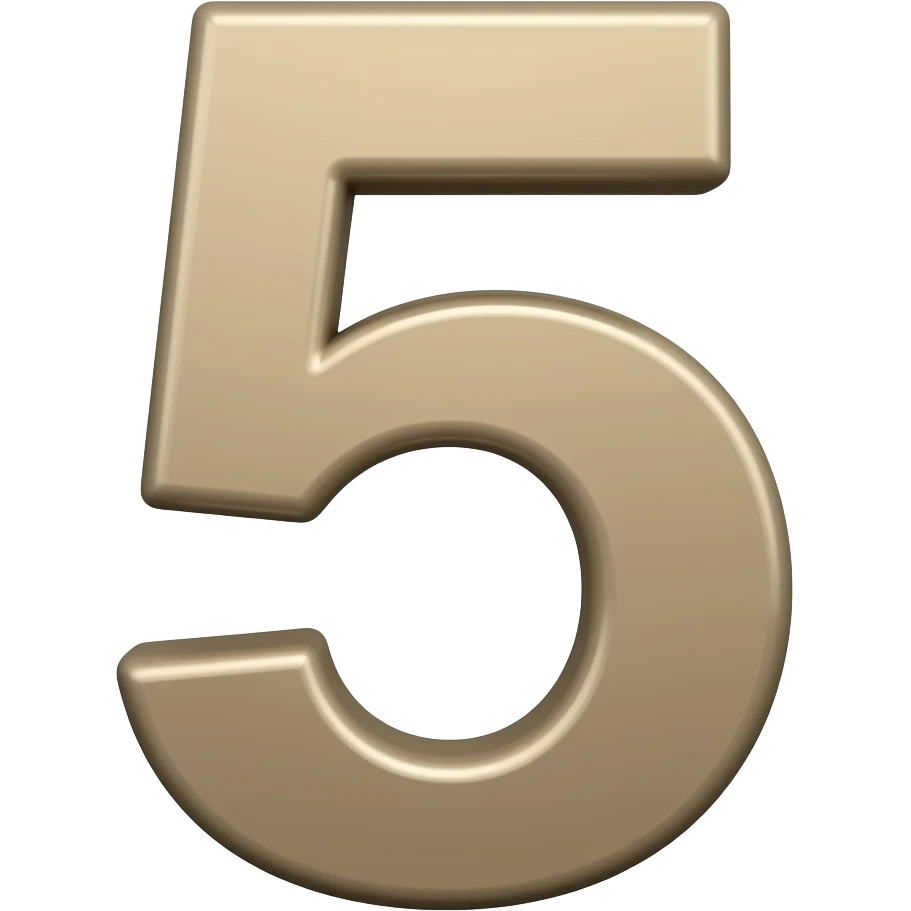 number five emoji