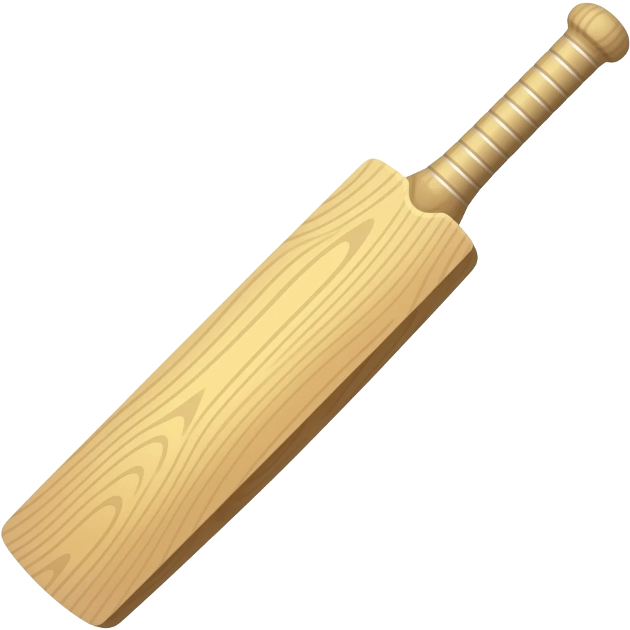 wood + cricket bat emoji