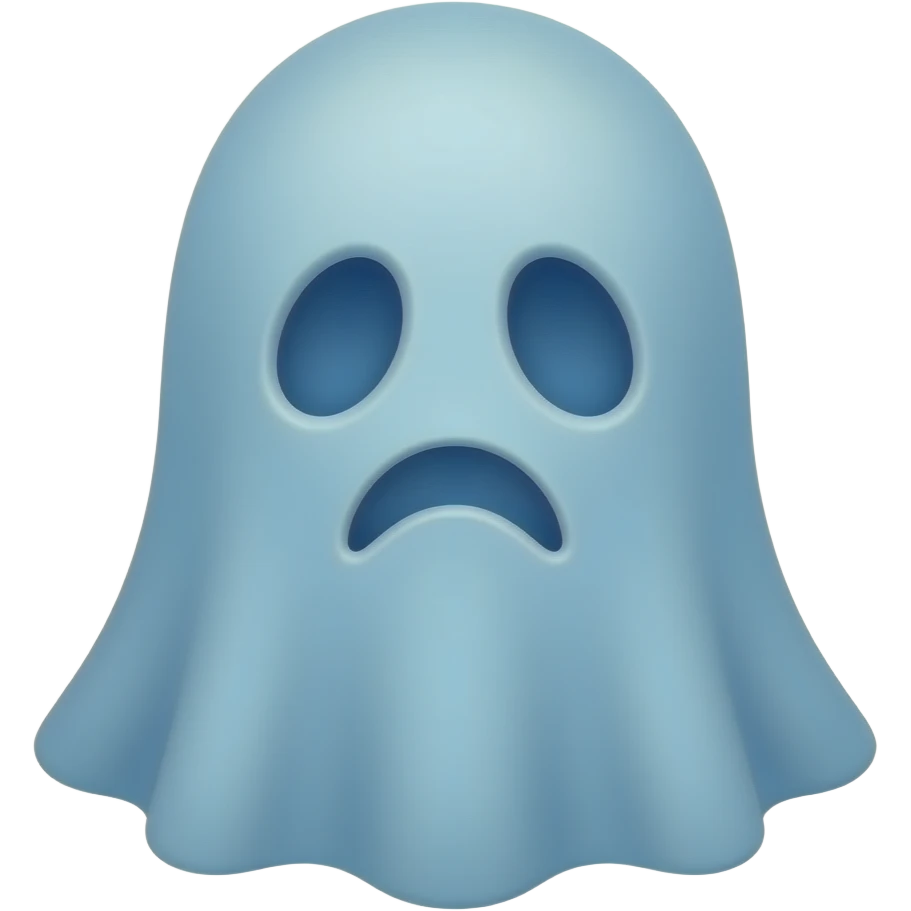 un fantôme narcissique bleu emoji