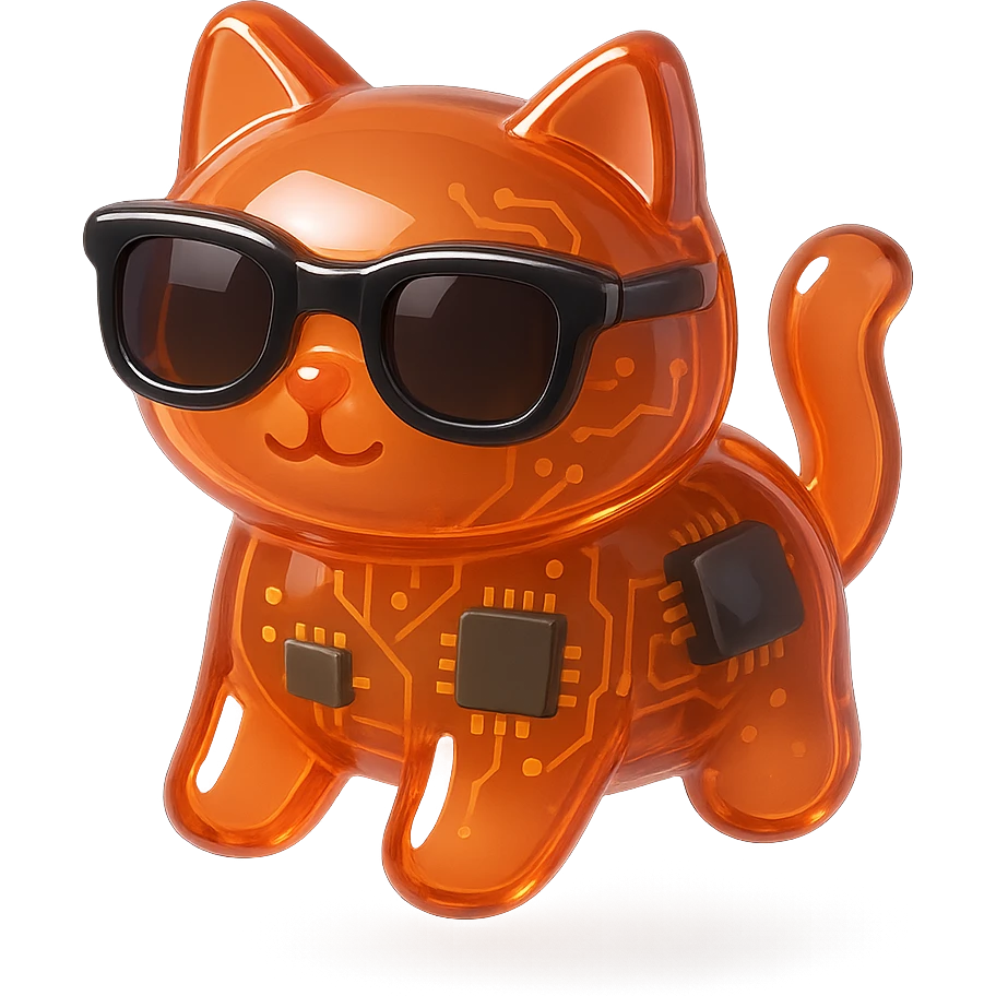 Cat wearing sunglasses emoji