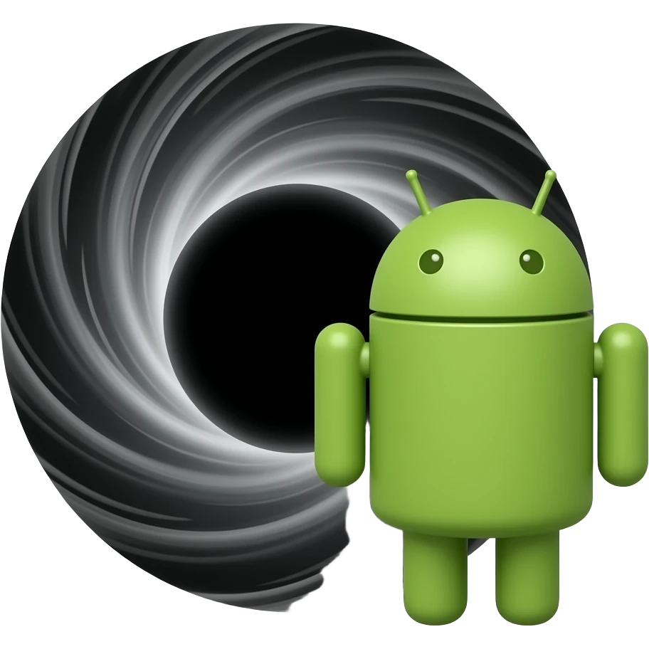 Android Black hole emoji