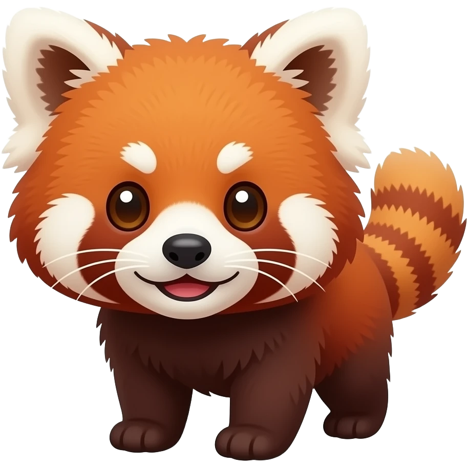 gấu trúc đỏ emoji